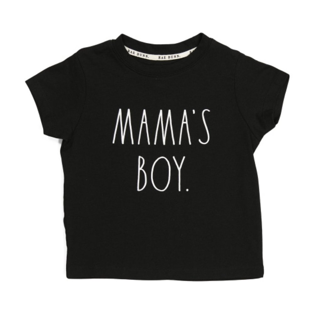 Rae Dunn Little Boy Mama's Boy Tee NWT